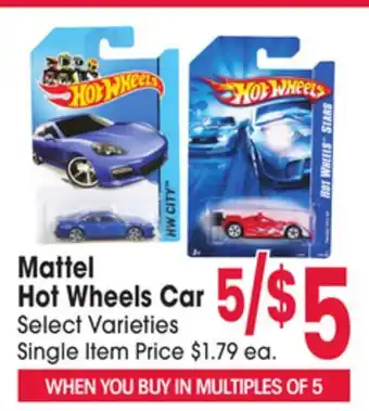Jewel-Osco Mattel Hot Wheels Car offer