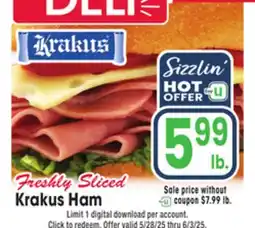 Jewel-Osco Freshly Sliced Krakus Ham offer