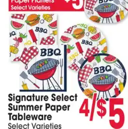 Jewel-Osco Signature Select Summer Paper Summer Paper Tableware offer
