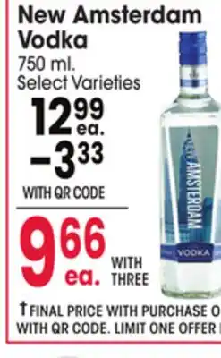Jewel-Osco New Amsterdam Vodka offer