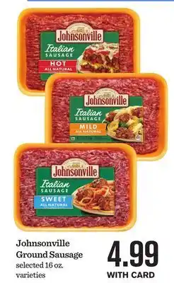 Mariano's Johnsonville Ground Sausage offer