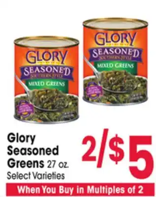 Jewel-Osco Glory Seasoned Greens offer