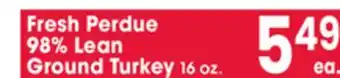 Jewel-Osco Fresh Perdue 98% Lean Ground Turkey offer