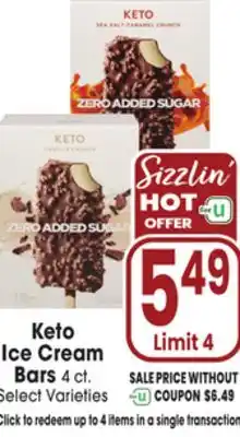 Jewel-Osco Keto Ice Cream Bars offer