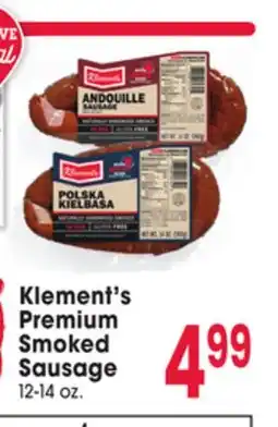 Jewel-Osco Klement's Premium Smoked Sausage offer