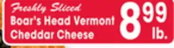 Jewel-Osco Freshly Sliced Boar's Head Vermont Cheddar Cheese offer