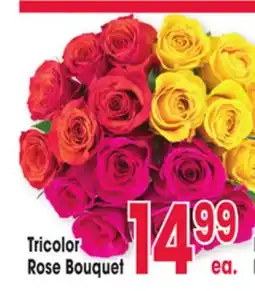 Jewel-Osco Tricolor Rose Bouquet offer