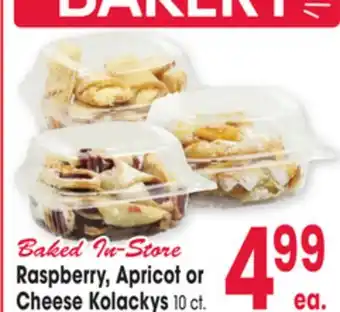Jewel-Osco Raspberry Apricot or Cheese Kolackys offer