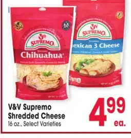 Jewel-Osco V&V Supremo Shredded Cheese offer