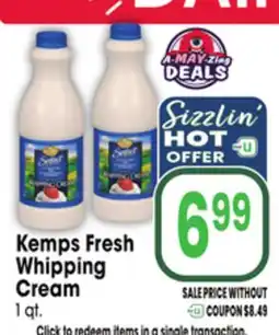 Jewel-Osco Kemps Fresh Whipping Cream offer