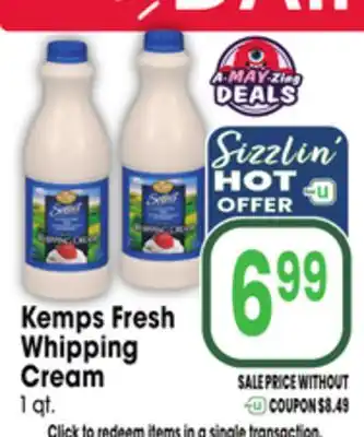 Jewel-Osco Kemps Fresh Whipping Cream offer