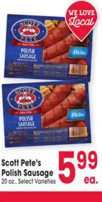 Jewel-Osco Scott Pete's Polish Sausage offer