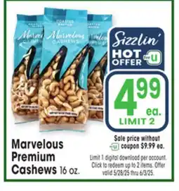 Jewel-Osco Marvelous Premium Cashews offer