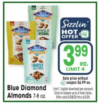 Jewel-Osco Blue Diamond Almonds offer