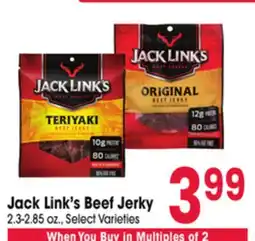 Jewel-Osco Jack Link's Beef Jerky offer