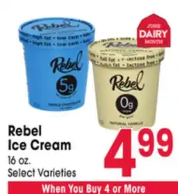 Jewel-Osco Rebel Ice Cream offer