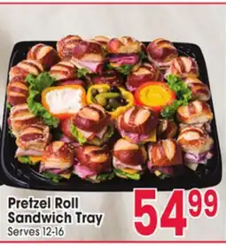 Jewel-Osco Pretzel Roll Sandwich Tray offer