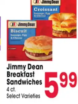 Jewel-Osco Jimmy Dean Breakfast Sandwiches offer
