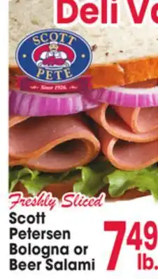 Jewel-Osco Scott Petersen Bologna or Beer Salami offer
