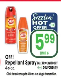 Jewel-Osco OFF! Repellant Spray offer