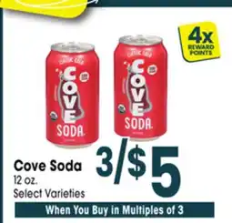 Jewel-Osco Cove Soda offer