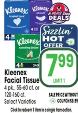 Jewel-Osco Kleenex Facial Tissue offer