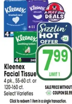 Jewel-Osco Kleenex Facial Tissue offer