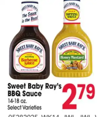 Jewel-Osco Sweet Baby Ray's BBQ Sauce offer