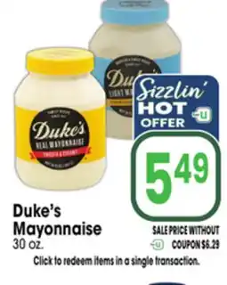 Jewel-Osco Duke's Mayonnaise offer