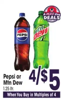 Jewel-Osco Pepsi or Mtn Dew offer