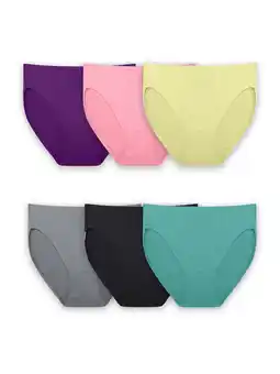 Walmart Fruit of the Loom Women's Breathable Micro-Mesh Underwear, 6-Pack offer