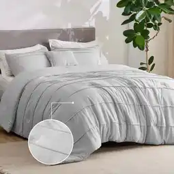 Walmart Cozy Comfort 4 Piece Bed-in-a-Bag,Queen,Gray offer