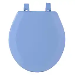 Walmart Achim Fantasia 17 Standard Wood Toilet Seat, Standard, Light Blue offer