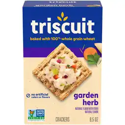 Walmart Triscuit Garden Herb Whole Grain Wheat Crackers, 8.5 oz offer