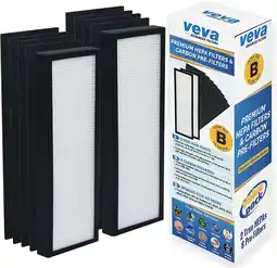 Walmart Veva HEPA Filter B Replacement, Pack of 2 with 8 Carbon Pre-Filters offer