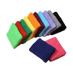 Walmart Colorful Cotton Wristbands for Sports Sweat Absorption and Comfort 12 Pieces Random Color offer