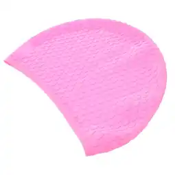 Walmart Zehuanyu Swimming Hat Silicone Cap Caps Long Hair for Girls Man Pink offer