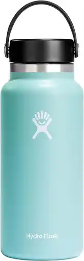 Walmart Hydro Flask 32 oz Wide Mouth Insulated Water Bottle with Flex Cap - Dew offer