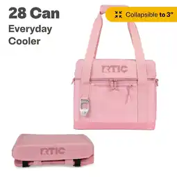 Walmart RTIC 28 Can Everyday Soft Cooler, 27 qt Collapsible with Bottle Opener, Dusty Rose offer
