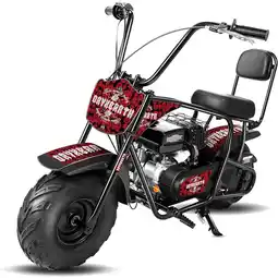 Walmart Oryxearth Mini Bike Gas Powered, 99cc Dirt Off Road Trail for Adults, 4-Stroke, 0.32gal, Red offer