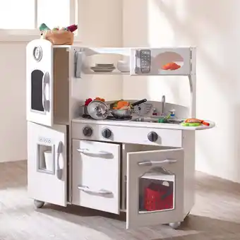 Walmart Teamson Kids Little Chef Westchester Retro Play Kitchen - White offer