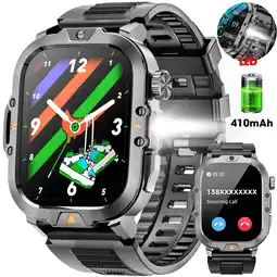 Walmart Smart Watch Outdoor Light Men 2.01 inch Touch Screen Smart Watch Black offer