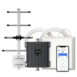Walmart Phonetone Cell Phone Booster for Home, w/ Cable, Boost 5G/4G Signal 4500sq ft, Smart, FCC Approved offer