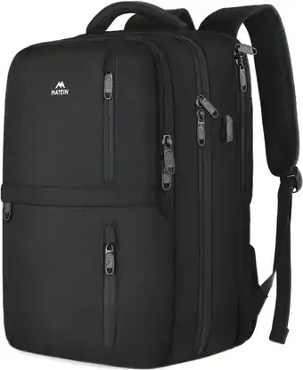 Walmart Matein Travel Laptop Backpack, 17 in Carry on Backpack for Men & Women, 40L Travel Bag offer
