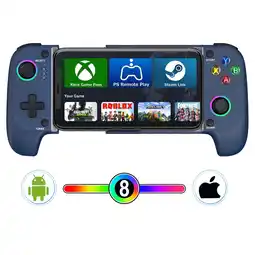 Walmart QQV Wireless Mobile Gaming Controller for iPhone & Android, iOS, Blue offer
