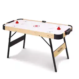 Walmart RayChee 48in Air Hockey Game Table with 2X Stronger Motor, Digital LED Scoreboard for Kids Family offer