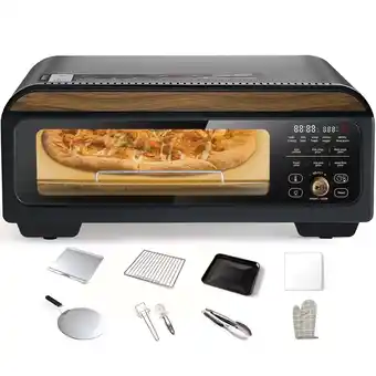 Walmart TLSOL 1800W Electric Pizza Oven & Grill, Black - Digital Temp Control, Portable for Indoor Use offer
