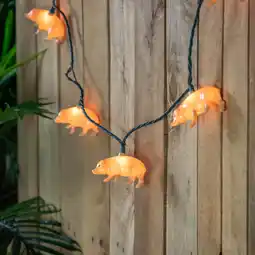 Walmart Northlight Pig Indoor Outdoor Patio Light Set - 6' Green Wire - 10ct offer