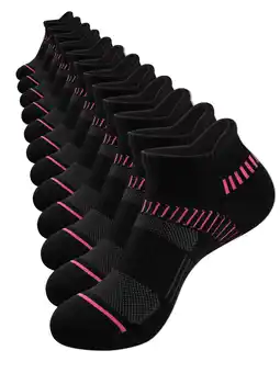 Walmart COOPLUS Womens Athletic Ankle Socks Women Cushioned Low Cut Breathable Socks 6 Pairs offer