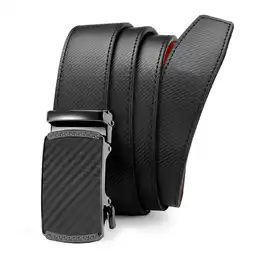 Walmart YOETEY Mens Belt Leather Belt, Ratchet Belt with Automatic Sliding Buckle for Casual, 1 3/8(35mm) offer